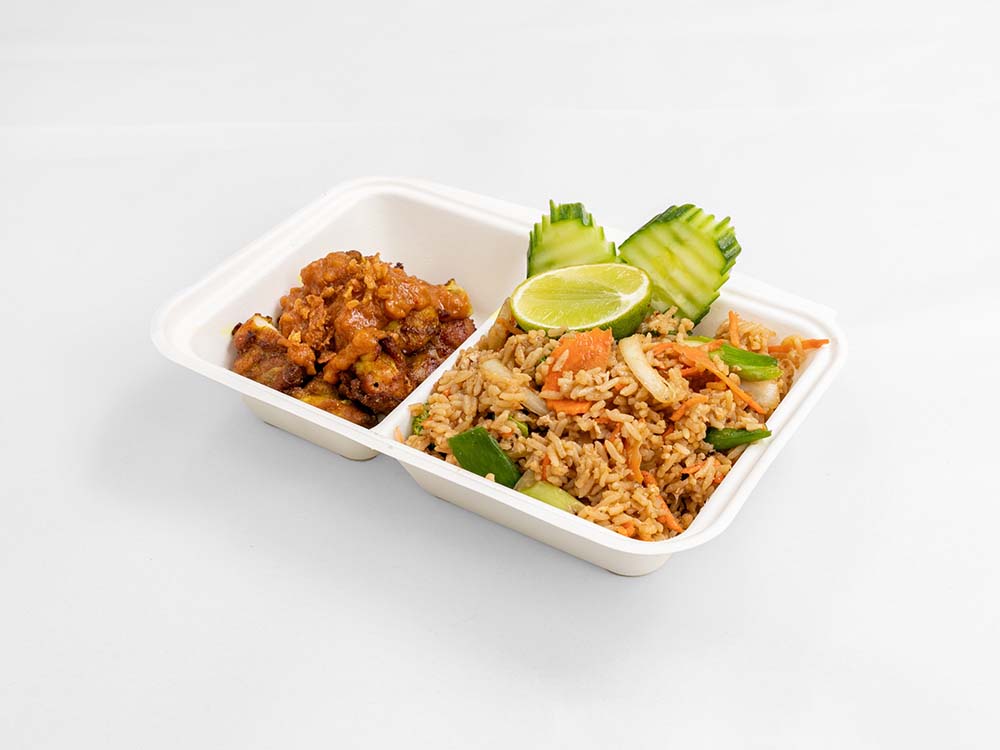 lunch_GebakkenRijstKipSate